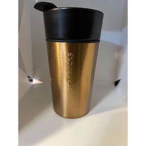 NWT 2014 Starbucks Reserve Bronze Black Tumbler Travel Mug 12 OZ